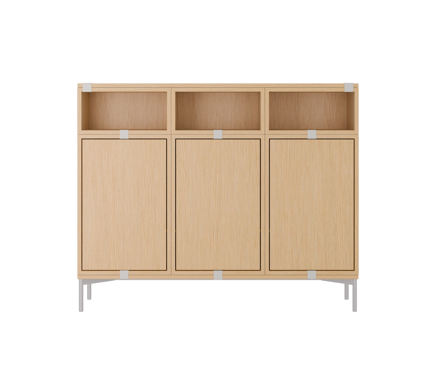 Stacked Storage Sideboard - Configuration 3, eiche natur