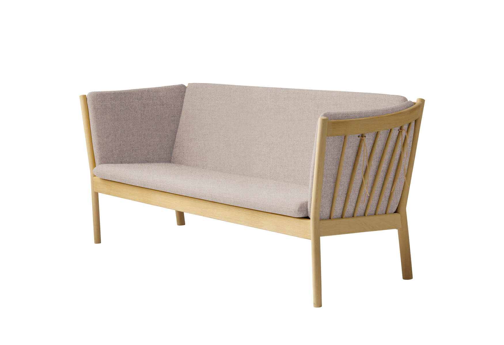 J149 Sofa 3-Sitzer, eiche natur / dunkelblau