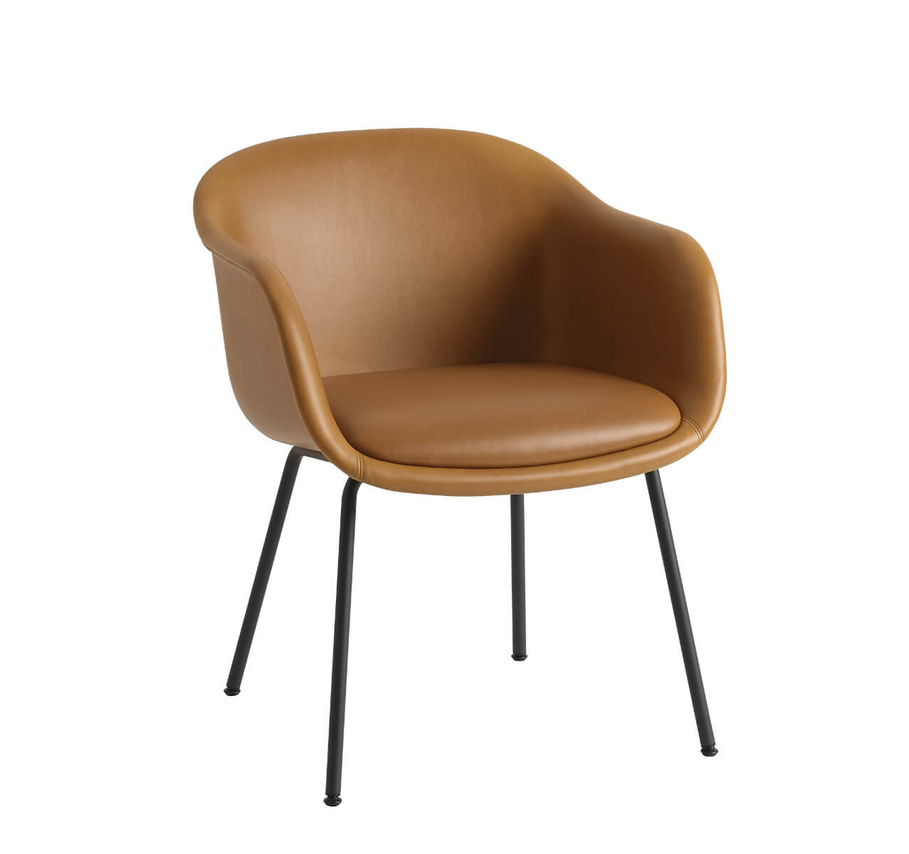 Fiber Conference Armchair, tube base, remix 133 / grau