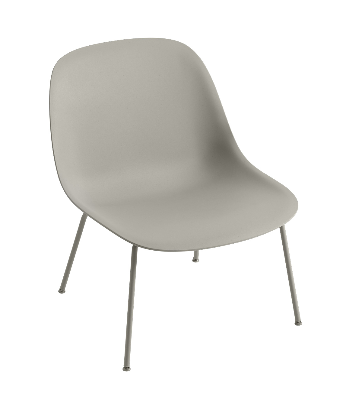 Fiber Lounge Chair, tube base, remix 133 / grau