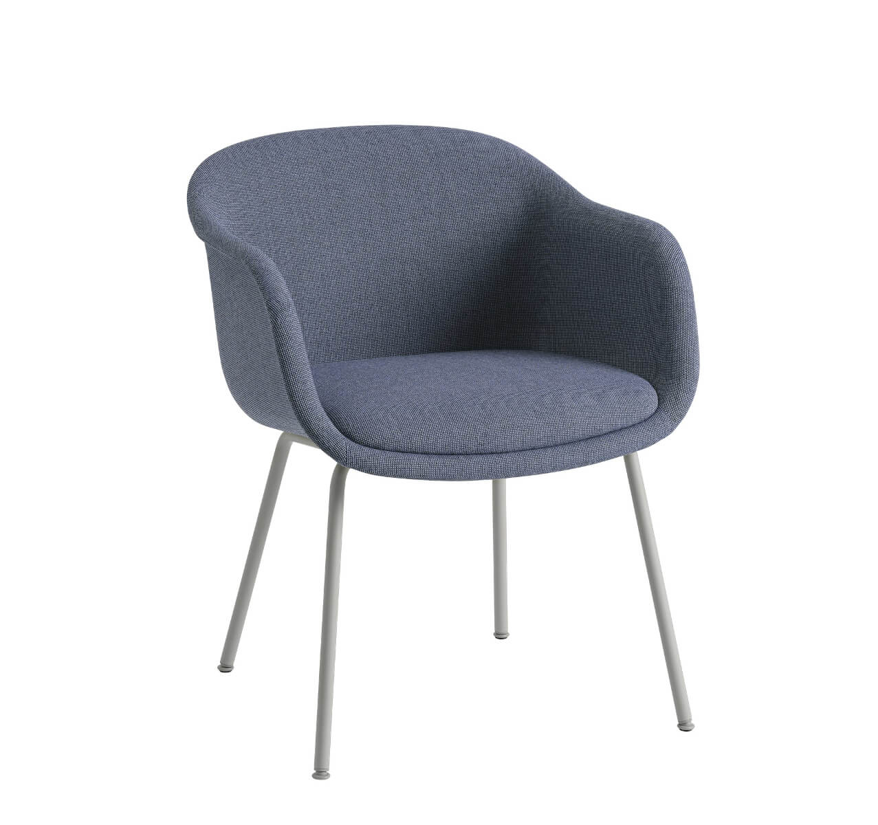 Fiber Conference Armchair, tube base, remix 133 / grau