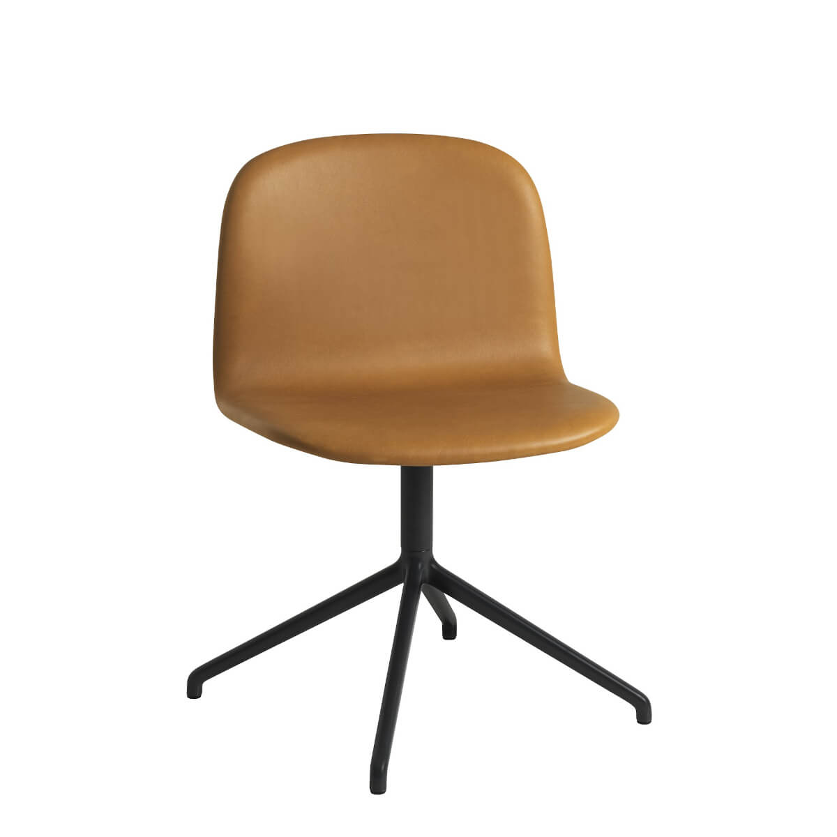 Visu Wide Chair, swivel base, eiche natur / schwarz