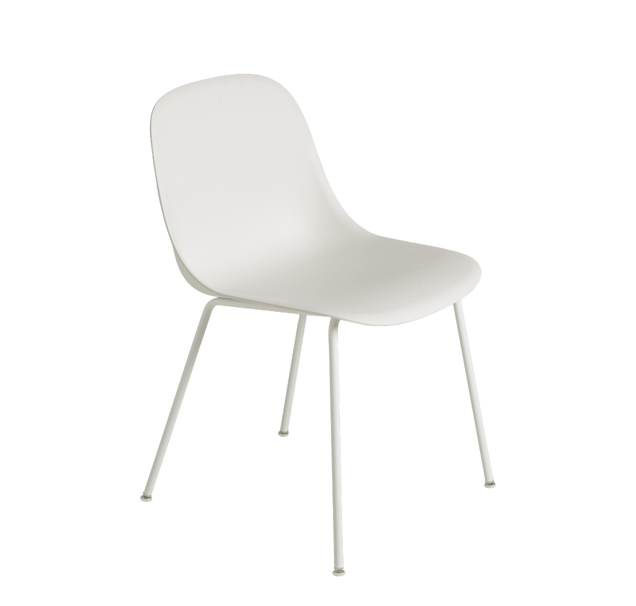 Fiber Side Chair, tube base, natural white / weiß