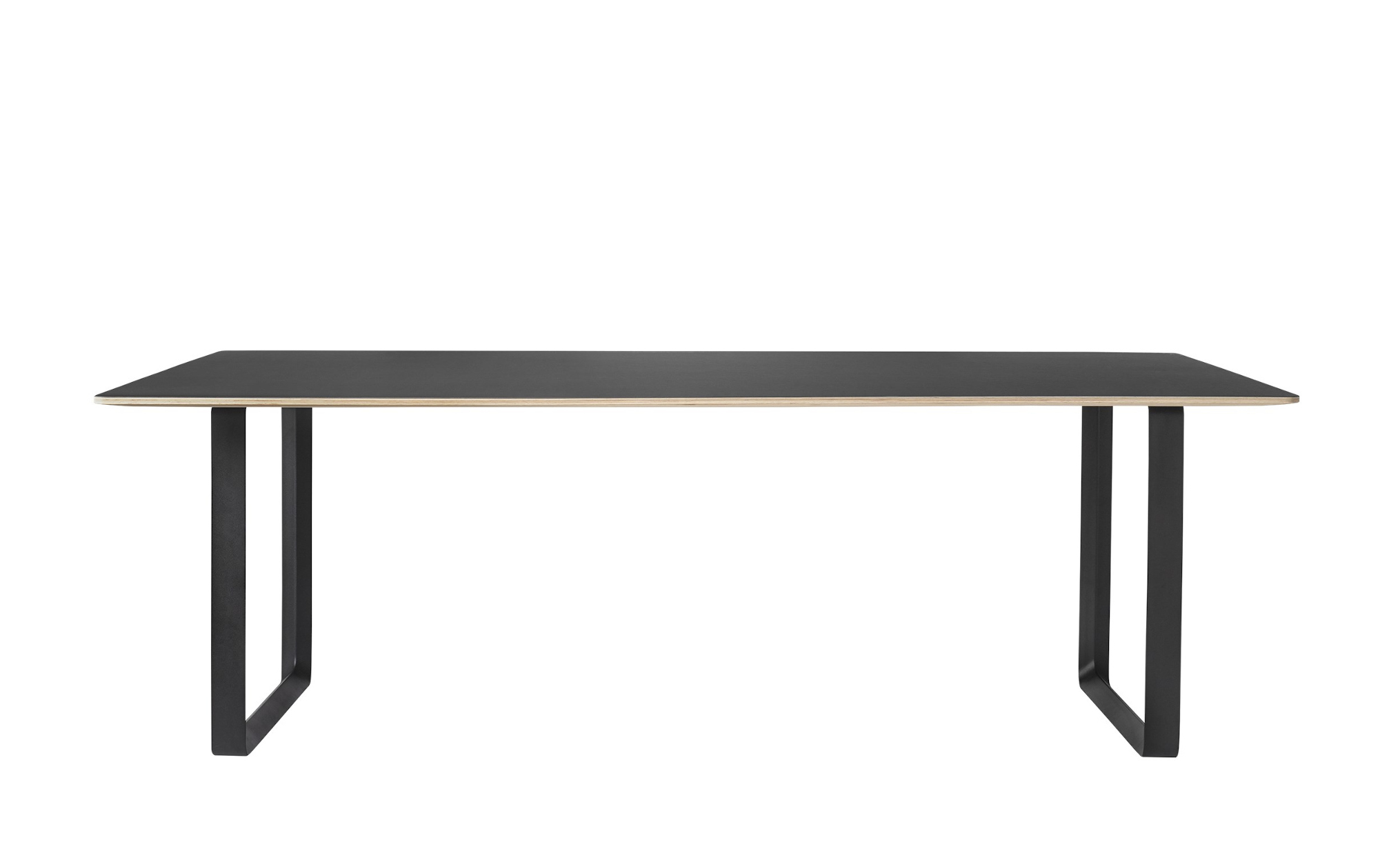 70/70 Tisch, 225 x 90 cm, eiche massiv / schwarz